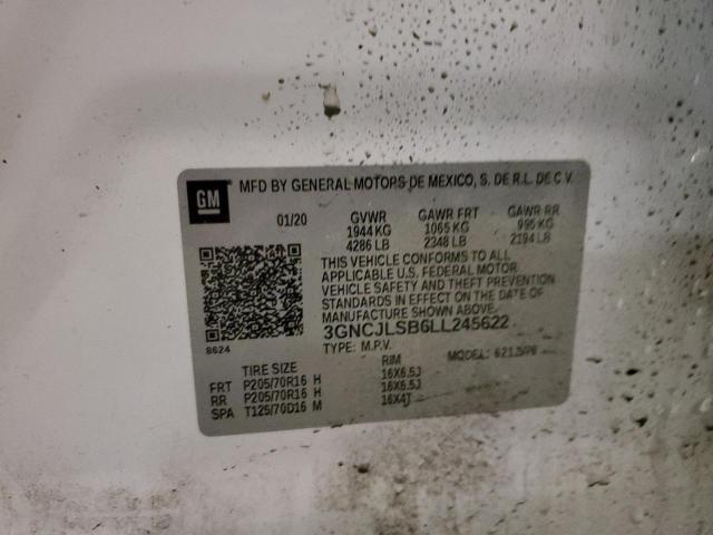 3GNCJLSB6LL245622 Chevrolet Trax 1LT 12