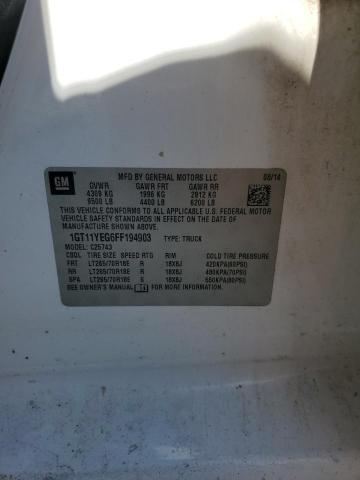 2015 GMC SIERRA C25 1GT11YEG6FF194903