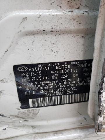 2015 HYUNDAI AZERA KMHFG4JGXFA482905