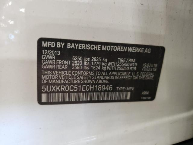 VIN 5UXKR0C51E0H18946 2014 BMW X5, Xdrive35I no.13