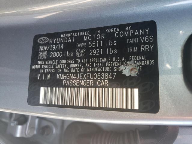 2015 HYUNDAI GENESIS 3. - KMHGN4JEXFU063847