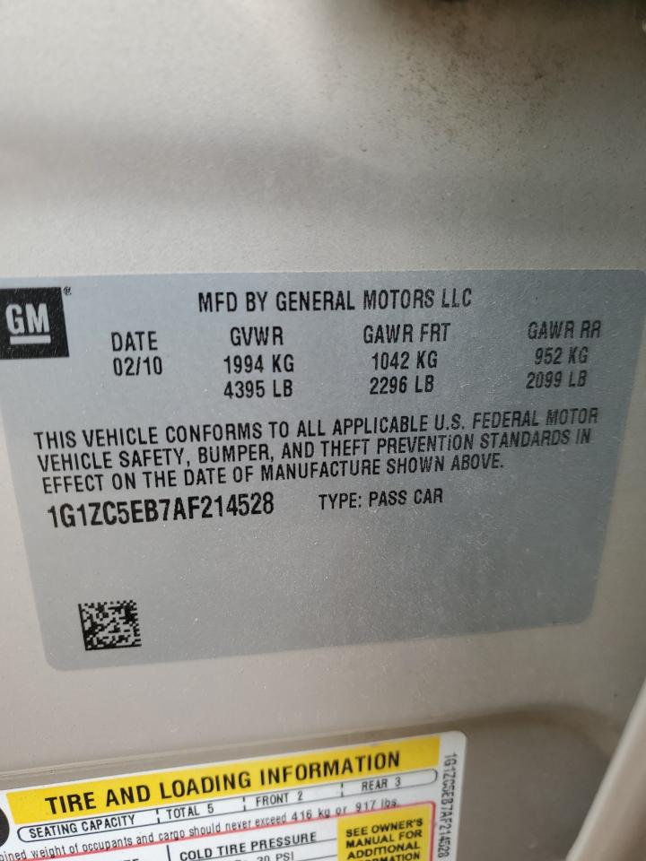 1G1ZC5EB7AF214528 2010 Chevrolet Malibu 1Lt