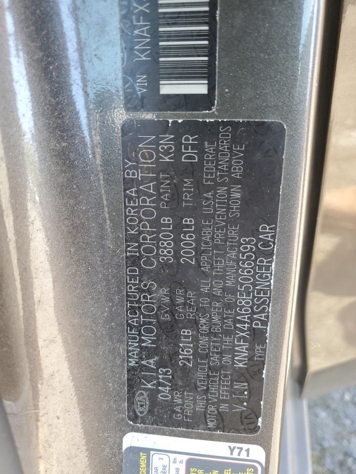 KNAFX4A68E5066593 2014 Kia Forte Lx