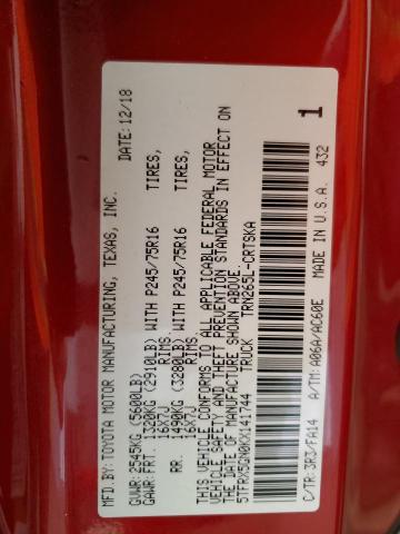 2019 Toyota Tacoma Access Cab VIN: 5TFRX5GN0KX141744 Lot: 51750564