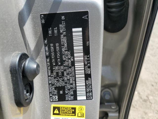 2014 Toyota Highlander Limited VIN: 5TDDKRFHXES060966 Lot: 51102934