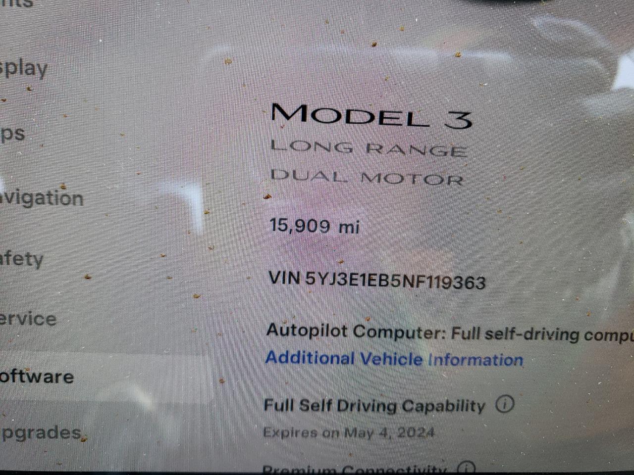 5YJ3E1EB5NF119363 2022 Tesla Model 3