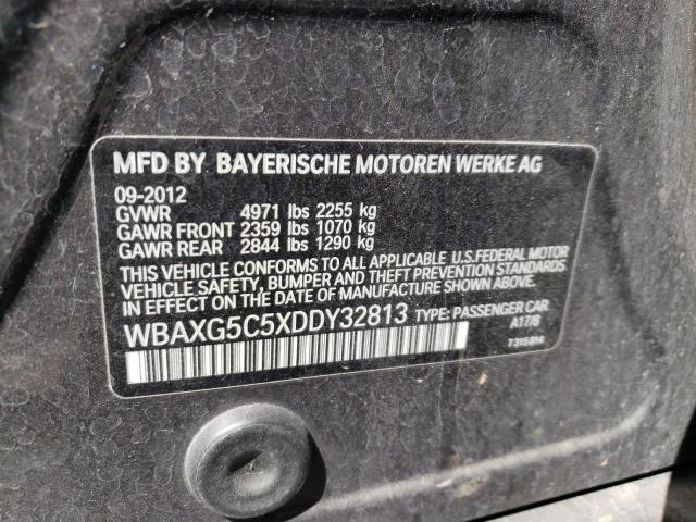 VIN WBAXG5C5XDDY32813 2013 BMW 5 Series, 528 I no.12