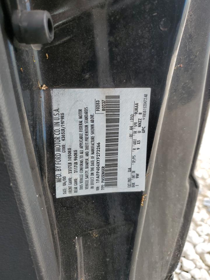 1FAFP404XYF273266 2000 Ford Mustang