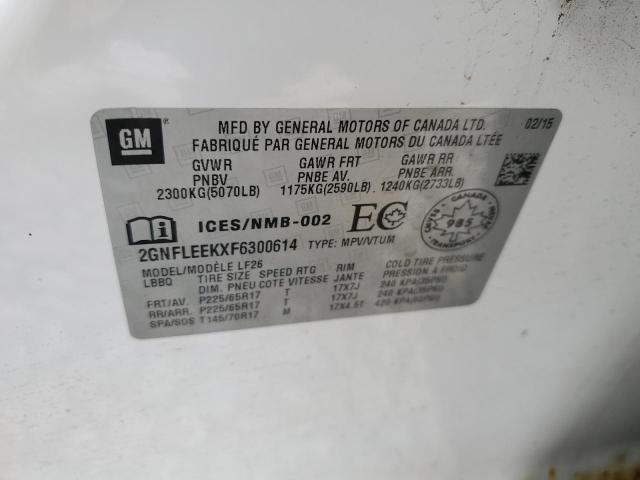 2015 Chevrolet Equinox Ls VIN: 2GNFLEEKXF6300614 Lot: 49028504