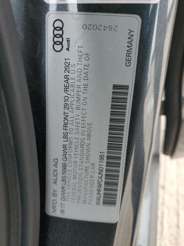 2018 AUDI S6 PRESTIG WAUHFAFC4JN011951