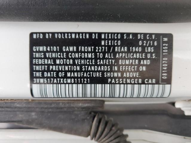 2016 VOLKSWAGEN BEETLE S/S - 3VW517ATXGM811121