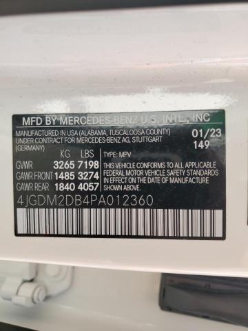 2023 MERCEDES-BENZ EQS SUV 45 - 4JGDM2DB4PA012360