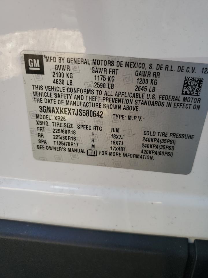 3GNAXKEX7JS580642 2018 Chevrolet Equinox Lt