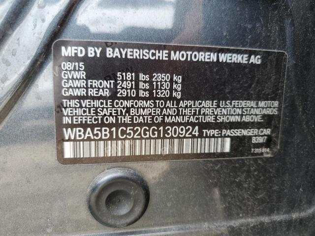 2016 BMW 535 I WBA5B1C52GG130924