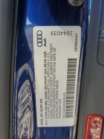 WAUCBAF42NN001472 Audi A4 PRESTIG 13