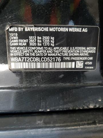 2020 BMW 740 I VIN: WBA7T2C08LCD52176 Lot: 52179614