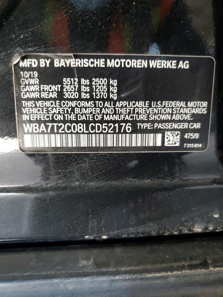 WBA7T2C08LCD52176 2020 BMW 740 I