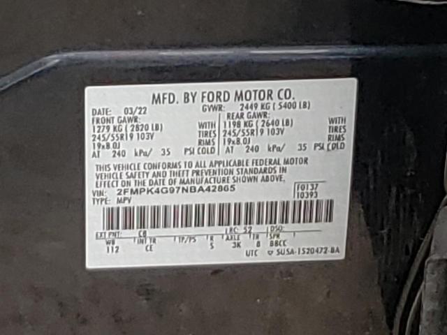 2022 FORD EDGE SE - 2FMPK4G97NBA42865