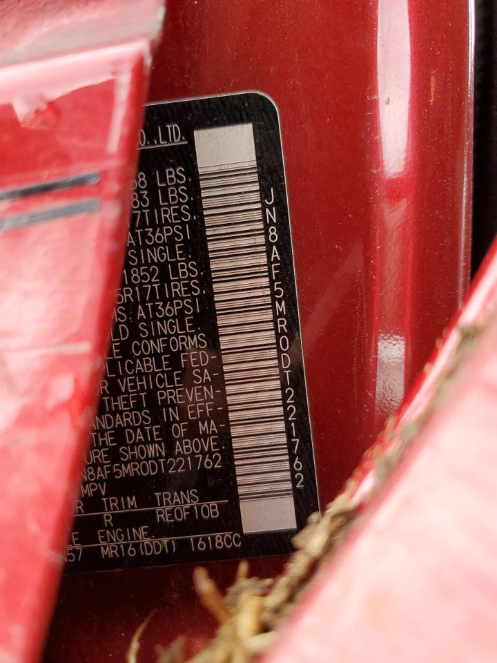 JN8AF5MR0DT221762 2013 Nissan Juke S