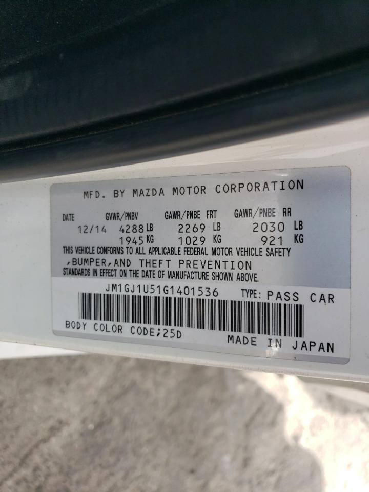 JM1GJ1U51G1401536 2016 Mazda 6 Sport