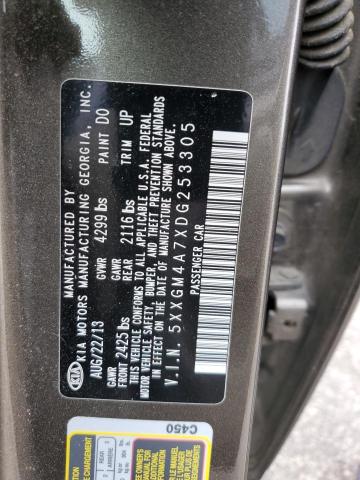 2013 Kia Optima Lx VIN: 5XXGM4A7XDG253305 Lot: 50438534