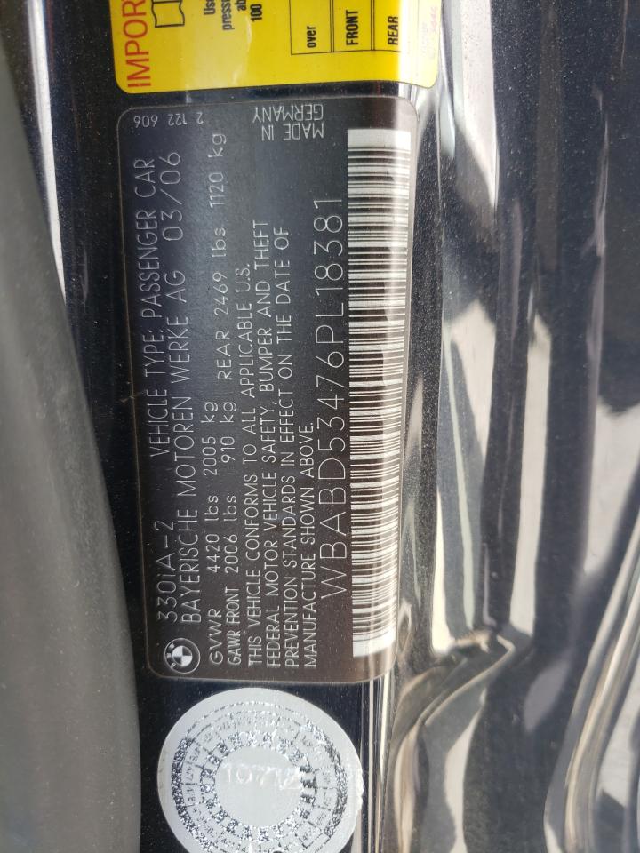 WBABD53476PL18381 2006 BMW 330 Ci
