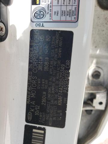 2013 Kia Forte Lx VIN: KNAFT4A21D5715349 Lot: 52352694