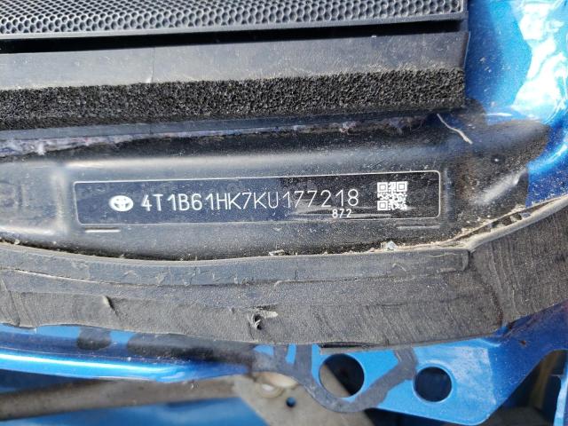 2019 Toyota Camry Xse VIN: 4T1B61HK7KU177218 Lot: 51711634