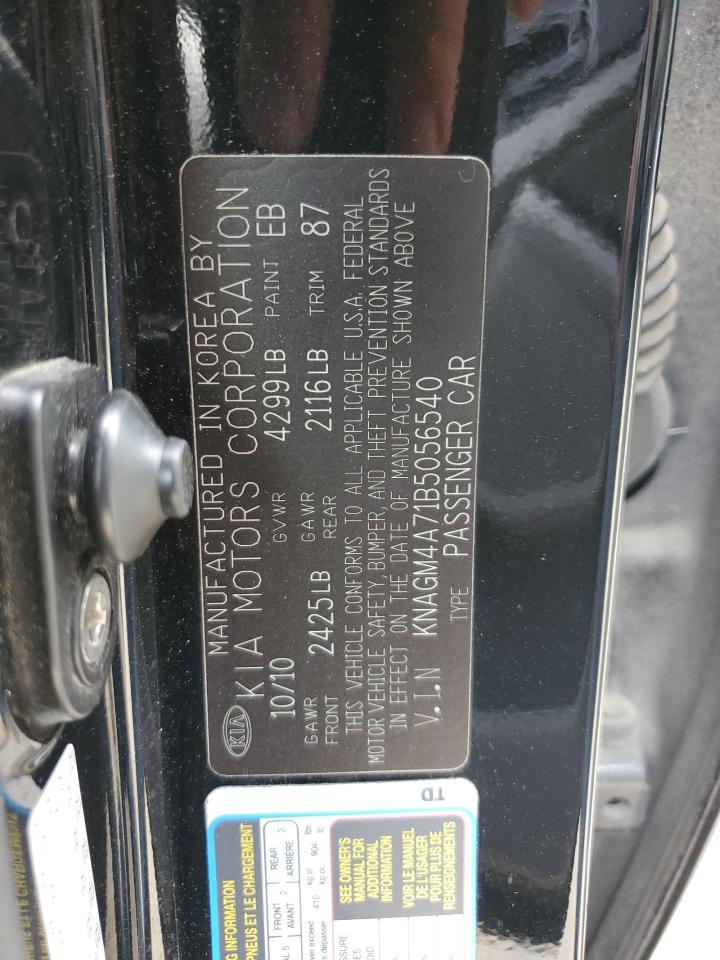 KNAGM4A71B5056540 2011 Kia Optima Lx