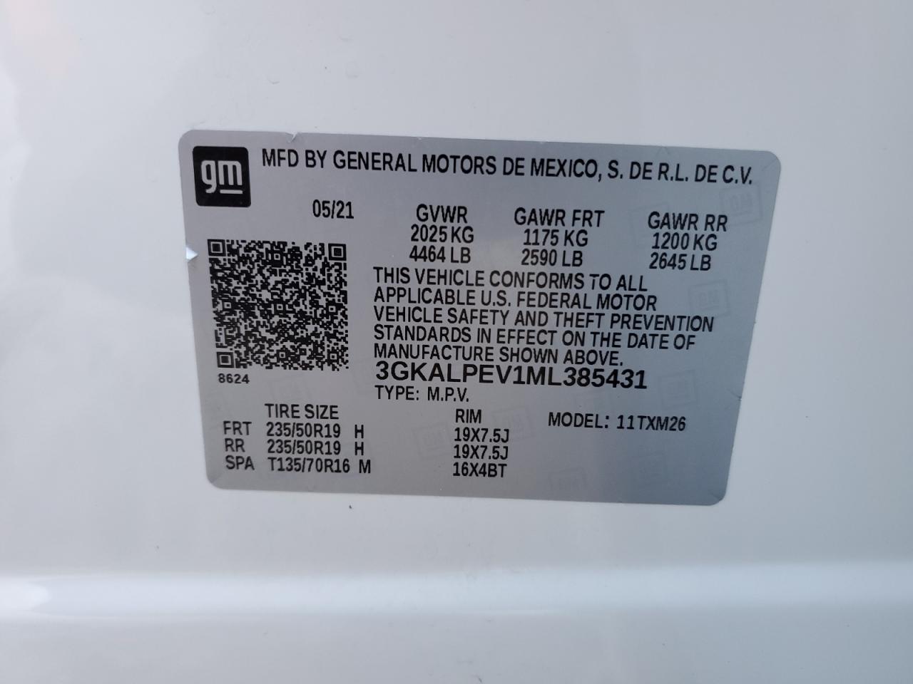 3GKALPEV1ML385431 2021 GMC Terrain Slt