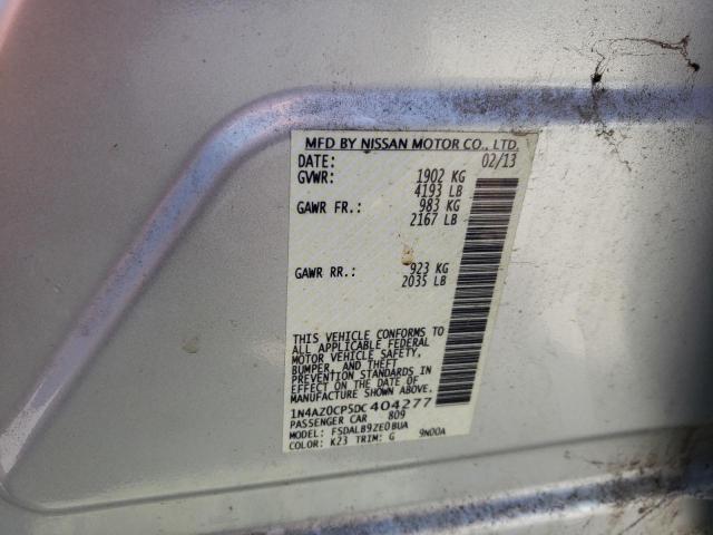 2013 Nissan Leaf S VIN: 1N4AZ0CP5DC404277 Lot: 49189624