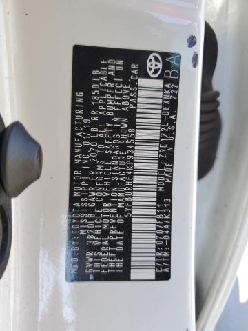 2019 TOYOTA COROLLA L - 5YFBURHE4KP934558