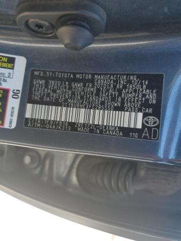 2015 Toyota Corolla L VIN: 2T1BURHEXFC285550 Lot: 52527504