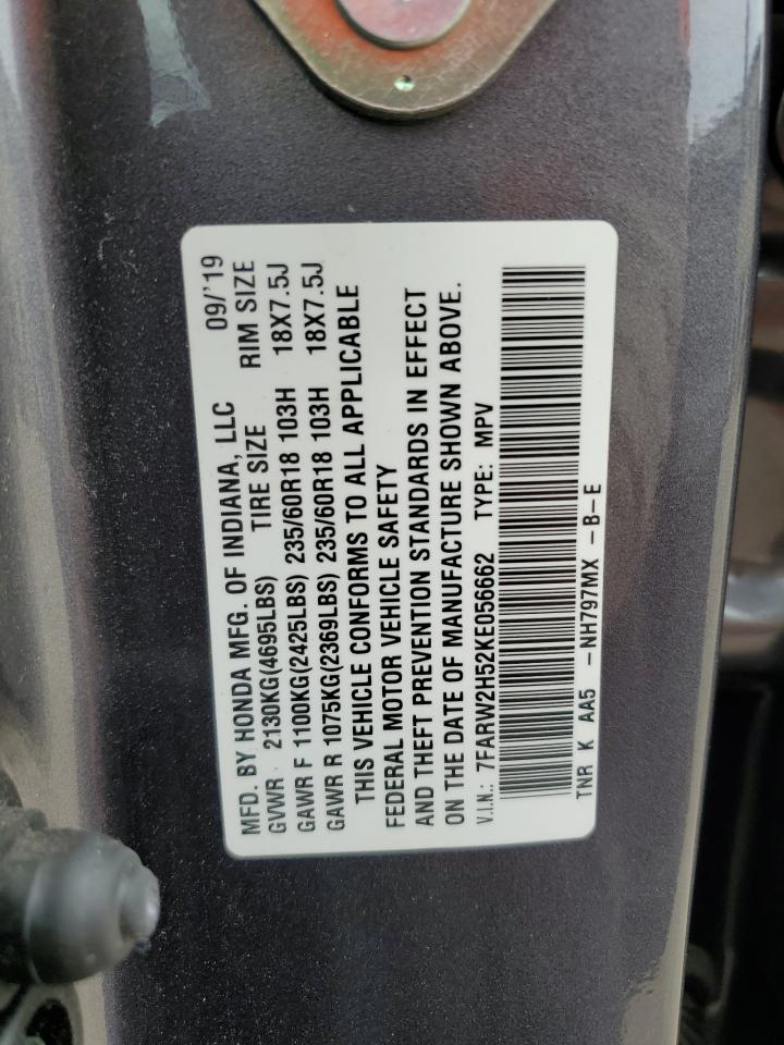 7FARW2H52KE056662 2019 Honda Cr-V Ex