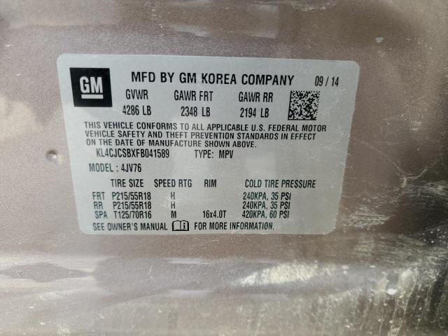 2015 BUICK ENCORE - KL4CJCSBXFB041589