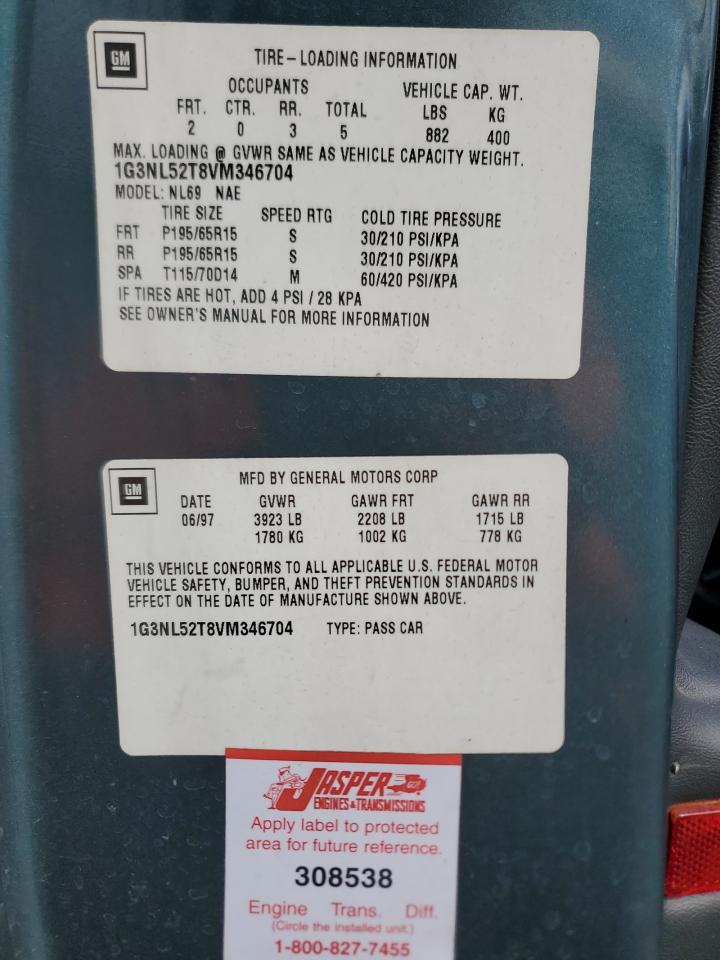 1G3NL52T8VM346704 1997 Oldsmobile Achieva Sl