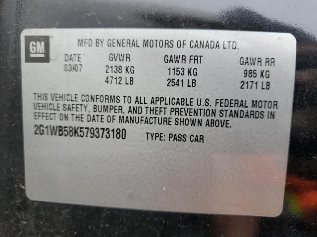 2007 Chevrolet Impala Ls VIN: 2G1WB58K579373180 Lot: 51400774