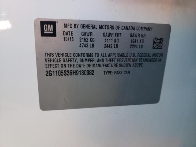 2017 CHEVROLET IMPALA LT - 2G1105S36H9130982