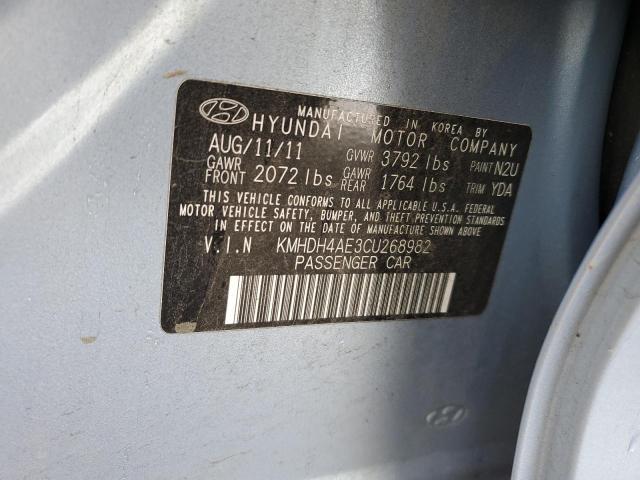 2012 Hyundai Elantra Gls VIN: KMHDH4AE3CU268982 Lot: 49594004