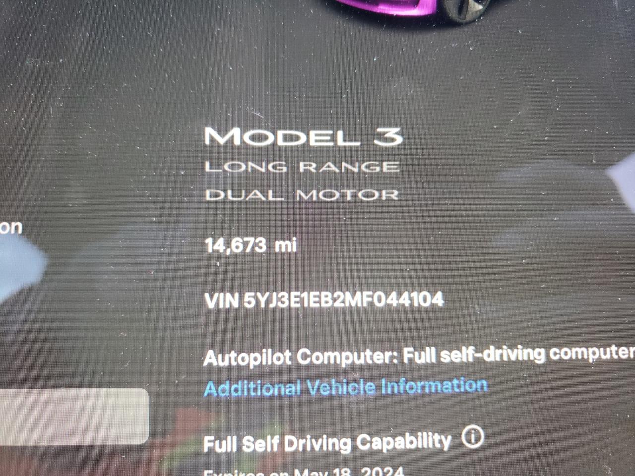 5YJ3E1EB2MF044104 2021 Tesla Model 3