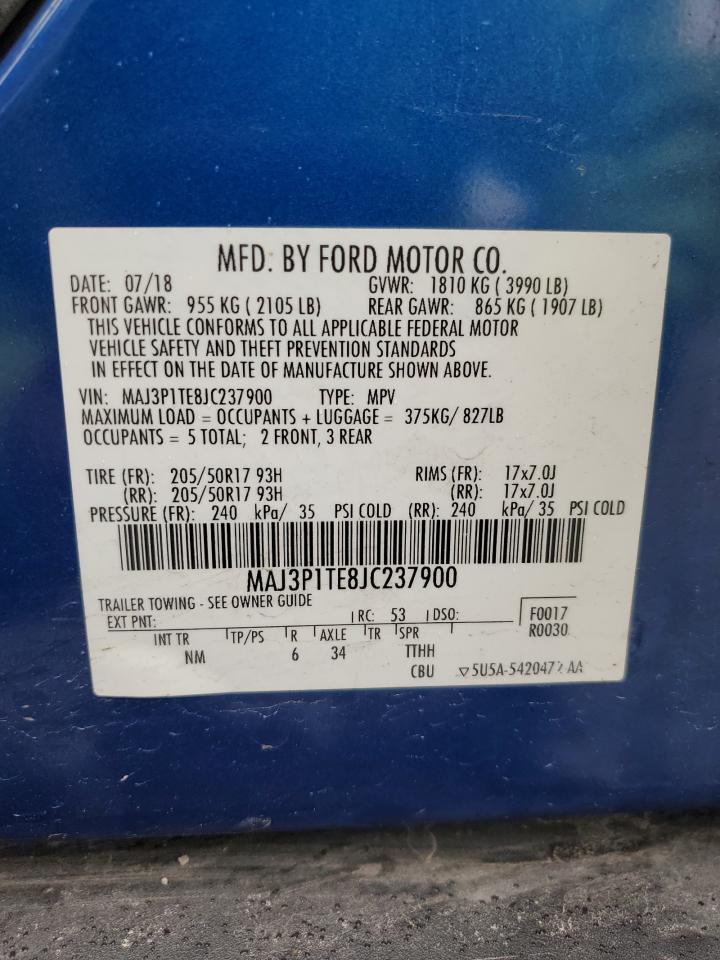 MAJ3P1TE8JC237900 FORD ECOSPORT 2018