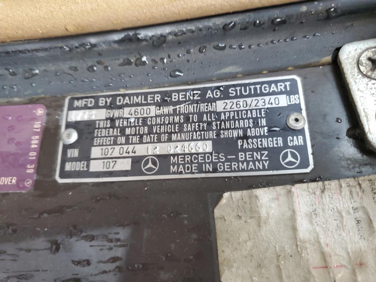 10704412024660 1975 Mercedes-Benz Sl-Class