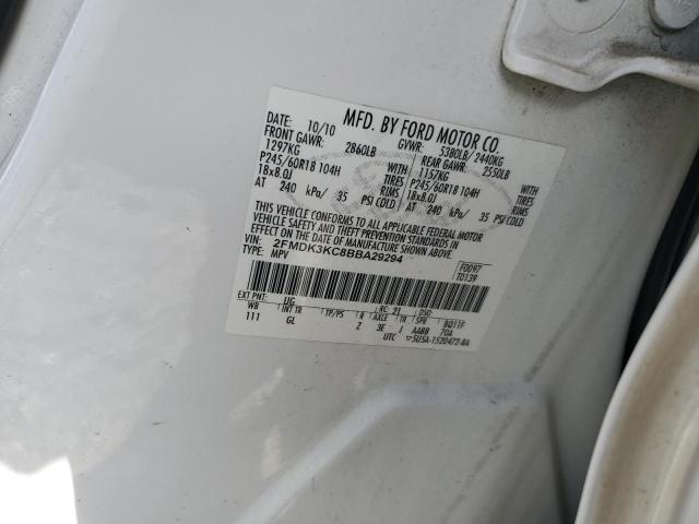 2011 Ford Edge Limited VIN: 2FMDK3KC8BBA29294 Lot: 49330224