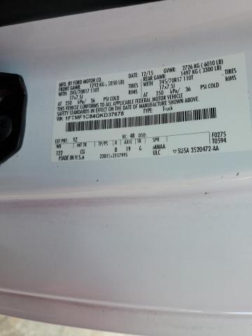 2016 Ford F150 VIN: 1FTMF1C84GKD37678 Lot: 49600044