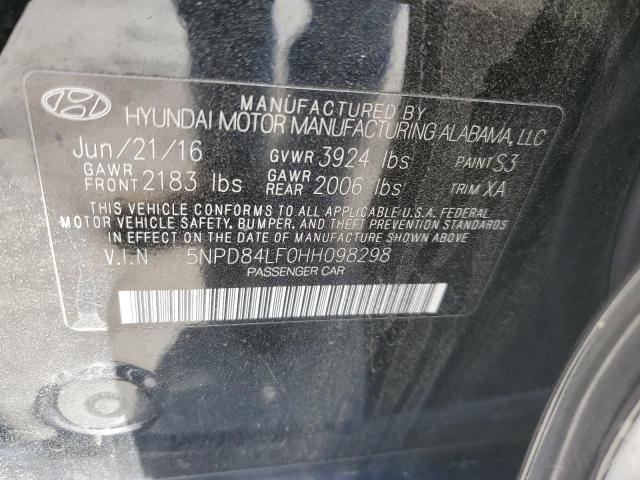 2017 HYUNDAI ELANTRA SE - 5NPD84LF0HH098298