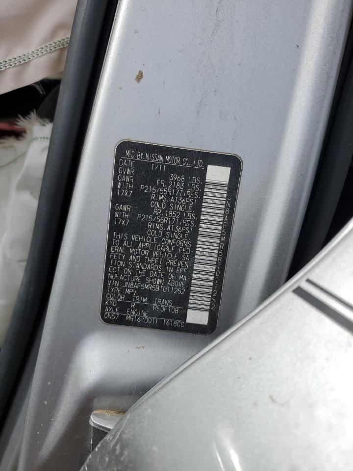 JN8AF5MR5BT011252 2011 Nissan Juke S