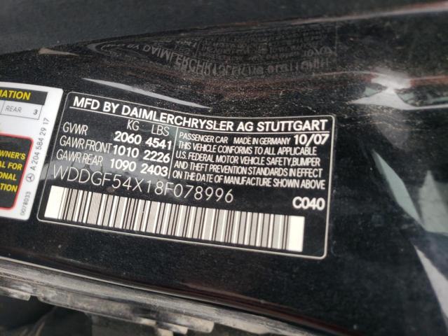 2008 Mercedes-Benz C 300 VIN: WDDGF54X18F078996 Lot: 51623384