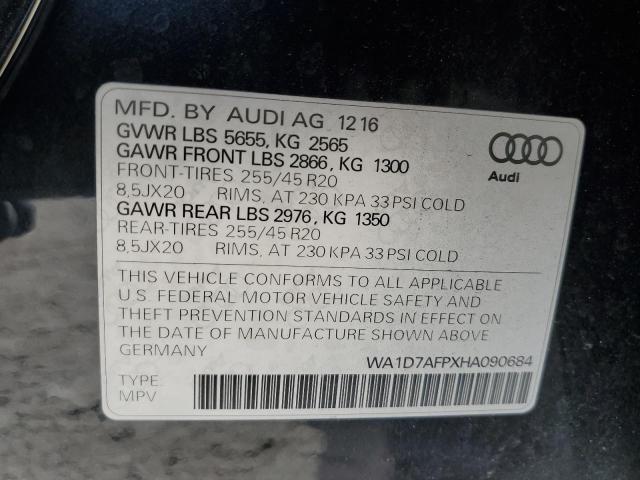 VIN WA1D7AFPXHA090684 2017 Audi Q5, Premium Plus S-... no.13