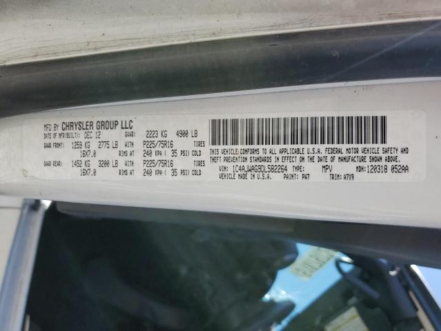 2013 Jeep Wrangler Sport VIN: 1C4AJWAG9DL582264 Lot: 51879724