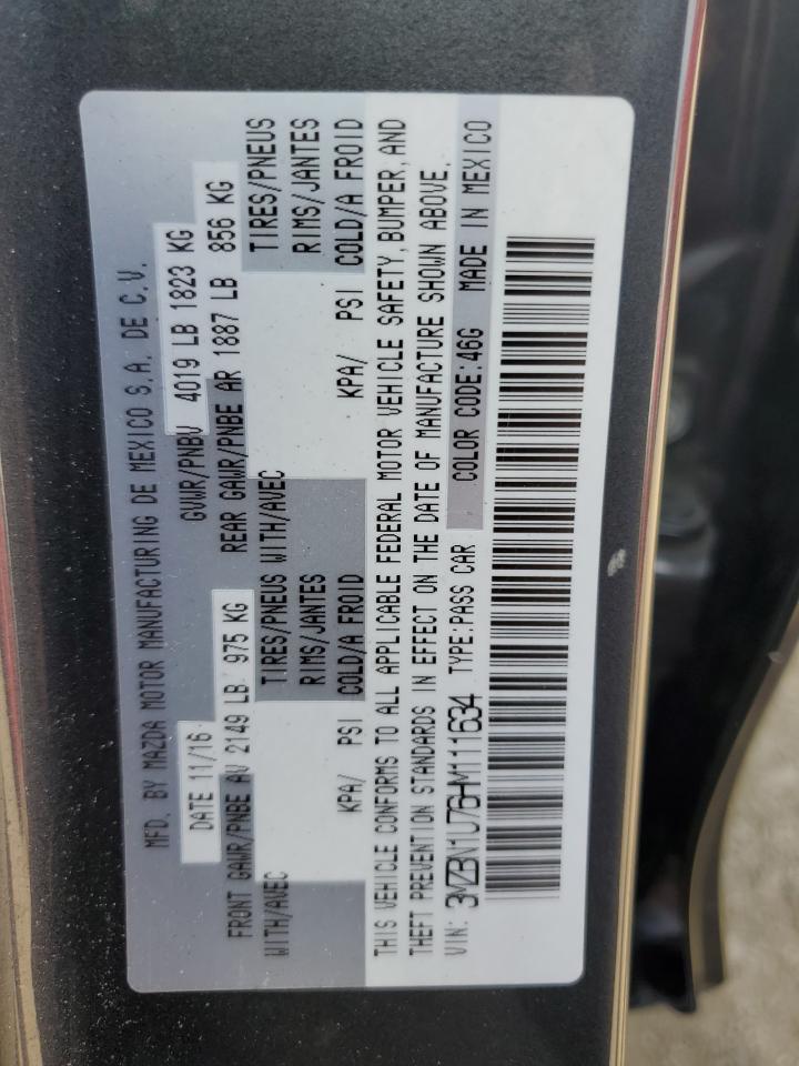 3MZBN1U76HM111634 2017 Mazda 3 Sport